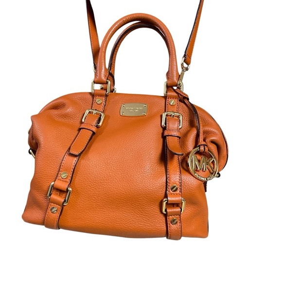 Michael Michael Kors Orange Bedford Convertible Satchel Crossbody Bag - Picture 4 of 10